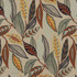 Mulberry Fabric Forest Leaves Indigo/Teal FESTIVAL LINEN - 100% India MEDIUM Horizontal: 24.822 and Vertical: 29.944 49.644 - My Fabric Connection -