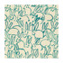 Groundworks Fabric Hutch Print Turquoise HUNT SLONEM FOR GROUNDWORKS LINEN - 100% China Horizontal: 27 and Vertical: 32 54 - My Fabric Connection -