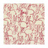 Groundworks Fabric Hutch Print Pink HUNT SLONEM FOR GROUNDWORKS LINEN - 100% China - Horizontal: 27 and Vertical: 32 54 - My Fabric Connection -