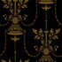 Cole & Son Wallcovering Dorset Noir PAPER - 100% United Kingdom Horizontal: and Vertical: 21 21 - My Fabric Connection -