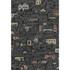Cole & Son Wallcovering Mediterranea Charcoal & Metallic COLE & SON FORNASETTI PAPER - 100% United Kingdom - Horizontal: - and Vertical: 30 20.5 - My Fabric Connection -