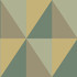 Cole & Son Wallcovering Apex Grand Green COLE & SON GEOMETRIC II PAPER - 100% United Kingdom Horizontal: and Vertical: 27 27 - My Fabric Connection -