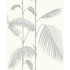 Cole & Son Wallcovering Palm Leaves Grey/White CONTEMPORARY RESTYLED PAPER - 100% United Kingdom - Horizontal: 20.5 and Vertical: 28.3 20.5 - My Fabric Connection -