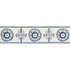 Lee Jofa Trim Belles Tape Blue/Navy SUZANNE KASLER THE RIVIERA COLLECTION POLYESTER - 57%;RAYON - 43% India Horizontal: 4.52 and Vertical: 7.87 4.52 - My Fabric Connection -