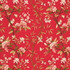 G P & J Baker Fabric Peony & Blossom Red/Moss