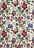 G P & J Baker Fabric Persian Pomegranate Red/Indigo/Stone