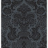 Cole & Son Wallcovering Petrouchka Charcoal COLE & SON MARIINSKY DAMASK PAPER - 100% United Kingdom Horizontal: and Vertical: 28.25 27 - My Fabric Connection -