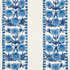 Schumacher Fabric Marguerite Embroidery Sky 72330 Once-Upon-A-Time 60% Wool, 40% Linen - Horizontal: 25 and Vertical: 22 54 - My Fabric Connection -