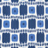 Schumacher Fabric Kandira Blues 174403 IKAT COLLECTION See Sample FRANCE - </p><p>Repeat: Horizontal: 9" (23CM) and Vertical: 29 1/2" (75CM) 53" (135CM) - My Fabric Connection -