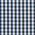 Schumacher Fabric Elton Cotton Check Navy 63063 French Revolution 1.25" - My Fabric Connection -