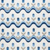 Schumacher Fabric Tulip Flamestitch Embroidery Blue 70272 CONTEMPORARY EMBROIDERIES See Sample INDIA NOT APPLICABLE </p><p>Repeat: Horizontal: 51" (130CM) and Vertical: 28 1/4" (72CM) 51" (130CM) - My Fabric Connection -