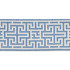 Schumacher Trim Maze Tape Blue 75950 INDOOR/OUTDOOR PRINTS & WOVENS III See Sample UNITED KINGDOM - </p><p>Repeat: Horizontal: 3 3/4" (10CM) and Vertical: - 3 5/8" (9CM) - My Fabric Connection -