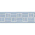 Schumacher Trim Brickell Tape Blue 75960 INDOOR/OUTDOOR PRINTS & WOVENS III See Sample UNITED KINGDOM - </p><p>Repeat: Horizontal: 2 1/2" (6CM) and Vertical: - 2 1/2" (6CM) - My Fabric Connection -