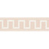 Schumacher Trim Greek Key Embroidered Tape Blush 70800 MILES REDD PASSEMENTERIE COTTON 80% RAYON 20% INDIA </p><p>Repeat: Horizontal: 1 3/4" (4CM) and Vertical: 2.25 - My Fabric Connection -