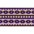 Schumacher Fabric Talitha Tape Violet On Natural 70649 Couture-Trims 85% Linen, 15% Spun - Horizontal: 3/4- and Vertical: - 2.75 - My Fabric Connection -