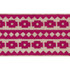 Schumacher Trim Talitha Tape Fuchsia On Natural 70648 COUTURE TRIMS See Sample INDIA - </p><p>Repeat: Horizontal: 3/4" (2CM) and Vertical: - 2 3/4" (7CM) - My Fabric Connection -
