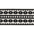 Schumacher Trim Talitha Tape Black 70642 COUTURE TRIMS See Sample INDIA - </p><p>Repeat: Horizontal: 3/4" (2CM) and Vertical: - 2 3/4" (7CM) - My Fabric Connection -