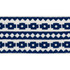 Schumacher Trim Talitha Tape Blue 70641 COUTURE TRIMS See Sample INDIA - </p><p>Repeat: Horizontal: 3/4" (2CM) and Vertical: - 2 3/4" (7CM) - My Fabric Connection -