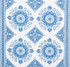 Schumacher Fabric Montecito Medallion Indigo 176481 Mark-D-Sikes 100% Linen - Horizontal: 54 and Vertical: 25.25 54 - My Fabric Connection -