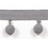 Europatex Fabric Le Lin Beaded Fringe Battleship Le Lin Collection 63% Linen / 37% Rayon China See Sample Horizontal: N/A and Vertical: N/A 1.46 inches  - My Fabric Connection -
