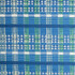 Schumacher Fabric Zealand Check Peacock 79071 SCANDINAVIAN MODERN COTTON 100% INDIA </p><p>Repeat: Horizontal: 13 5/8" (35CM) and Vertical: 1 1/2" (4CM) 54 - My Fabric Connection -