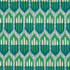 Schumacher Fabric Bukhara Ikat Emerald & Peacock 176083 Ikat Collection 13.12" - My Fabric Connection -