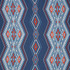 Schumacher Fabric Bayeta Embroidery Blue & Red 78150 TRUE WEST See Sample INDIA - </p><p>Repeat: Horizontal: 26 1/4" (67CM) and Vertical: 15 1/2" (39CM) 54" (137CM) - My Fabric Connection -