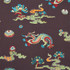 Schumacher Fabric Hanlun Dragon Embroidery Charcoal 78113 Fire Breather 53.0" - My Fabric Connection -