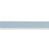 Schumacher Trim Winston Cotton Braid Narrow Sky 74842 PERFECT BASICS: TRIMS See Sample CHINA - </p><p>Repeat: Horizontal: - and Vertical: - 1" (3CM) - My Fabric Connection -