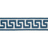 Schumacher Trim Etienne Silk Greek Key Narrow Navy 74686 PERFECT BASICS: TRIMS & TASSELS See Sample CHINA - </p><p>Repeat: Horizontal: - and Vertical: - 1 1/2" (4CM) - My Fabric Connection -