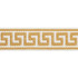 Schumacher Trim Etienne Silk Greek Key Narrow Gold 74683 PERFECT BASICS: TRIMS See Sample CHINA - </p><p>Repeat: Horizontal: - and Vertical: - 1 1/2" (4CM) - My Fabric Connection -