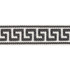 Schumacher Trim Etienne Silk Greek Key Narrow Black 74685 PERFECT BASICS: TRIMS See Sample CHINA - </p><p>Repeat: Horizontal: - and Vertical: - 1 1/2" (4CM) - My Fabric Connection -