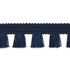 Schumacher Trim Bell Fringe Navy 70724 COUTURE TRIMS See Sample GERMANY - </p><p>Repeat: Horizontal: 1" (3CM) and Vertical: - 1 1/8" (3CM) - My Fabric Connection -