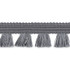 Schumacher Trim Bell Fringe Grey 70727 COUTURE TRIMS See Sample GERMANY - </p><p>Repeat: Horizontal: 1" (3CM) and Vertical: - 1 1/8" (3CM) - My Fabric Connection -