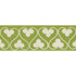 Schumacher Trim Coquette Tape Leaf 72741 ONCE UPON A TIME See Sample INDIA - </p><p>Repeat: Horizontal: 1 1/2" (4CM) and Vertical: - 2" (5CM) - My Fabric Connection -