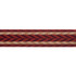 Schumacher Trim Stinson Tape Ruby 74261 RELAXED GLAMOUR See Sample INDIA - </p><p>Repeat: Horizontal: 1 1/4" (3CM) and Vertical: - 3 1/4" (8CM) - My Fabric Connection -