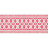 Schumacher Trim Cherie Tape Raspberry 72313 FRENCH REVOLUTION ACRYLIC 100% CHINA </p><p>Repeat: Horizontal: 3/8" (1CM) and Vertical: 3/4" (2CM) 2 - My Fabric Connection -