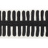 Schumacher Trim Castille Tape Black On Ivory 70742 COUTURE TRIMS See Sample INDIA - </p><p>Repeat: Horizontal: 3/8" (1CM) and Vertical: - 2 3/4" (7CM) - My Fabric Connection -