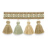 Schumacher Trim Pembury Tassel Fringe Mineral 63152 SOMERSET TRIMMINGS See Sample AUSTRALIA . </p><p>Repeat: Horizontal: - and Vertical: - 2 6/8" WIDE (7CM) - My Fabric Connection -