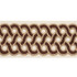Schumacher Trim Mandeville Tape Chestnut 77151 TIMOTHY CORRIGAN See Sample INDIA - </p><p>Repeat: Horizontal: 3" (8CM) and Vertical: 3/4" (2CM) 3" (8CM) - My Fabric Connection -