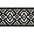 Schumacher Trim Avalon Tape Black On Ivory 70661 COUTURE TRIMS See Sample INDIA - </p><p>Repeat: Horizontal: 5 1/2" (14CM) and Vertical: 9 5/8" (24CM) 5 1/2" (14CM) - My Fabric Connection -