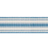 Schumacher Trim Levant Tape Blue 76581 WORLD VIEW See Sample BELGIUM - </p><p>Repeat: Horizontal: 1 3/4" (4CM) and Vertical: - 2" (5CM) - My Fabric Connection -