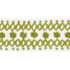Schumacher Trim Sunnyvale Tape Leaf 70638 COUTURE TRIMS See Sample INDIA - </p><p>Repeat: Horizontal: 3/4" (2CM) and Vertical: - 2 1/4" (6CM) - My Fabric Connection -