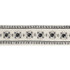 Schumacher Trim Maria Tape Jet 69000 125TH ANNIVERSARY See Sample INDIA - </p><p>Repeat: Horizontal: 1 1/2" (4CM) and Vertical: - 2 1/2" WIDE (7CM) - My Fabric Connection -