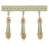 Schumacher Trim Addington Molded Tassel Fringe Mineral 63282 SOMERSET TRIMMINGS See Sample CHINA . </p><p>Repeat: Horizontal: - and Vertical: - 4 1/8" WIDE (10CM) - My Fabric Connection -