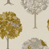 Clarke And Clarke Fabric Sherwood Ochre CLARKE & CLARKE SHERWOOD COTTON - 100% Turkey MEDIUM Horizontal: 13.5 and Vertical: 25 54 - My Fabric Connection -