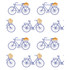 Gaston Y Daniela Wallcovering Bicicletas Azul GASTON LIBRERIA PAPER - 100% Spain Horizontal: 0 and Vertical: 12.6 20.8 - My Fabric Connection -