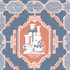 Gaston Y Daniela Wallcovering Porcelanas Azul/Rojo GASTON LIBRERIA PAPER - 100% Spain Horizontal: 0 and Vertical: 10.4 20.8 - My Fabric Connection -
