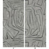 Groundworks Wallcovering Graffito Graphite KELLY WEARSTLER WALLPAPERS V PAPER - 100% United States Horizontal: 54 and Vertical: 54 54 - My Fabric Connection -