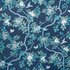 Bassett Mcnab Fabric 7820-44 Birds And Butterfly Riptide BASSETT MCNAB ORIGINS 100%LIN USA Horizontal: 48 and Vertical: 49 48 in - My Fabric Connection -